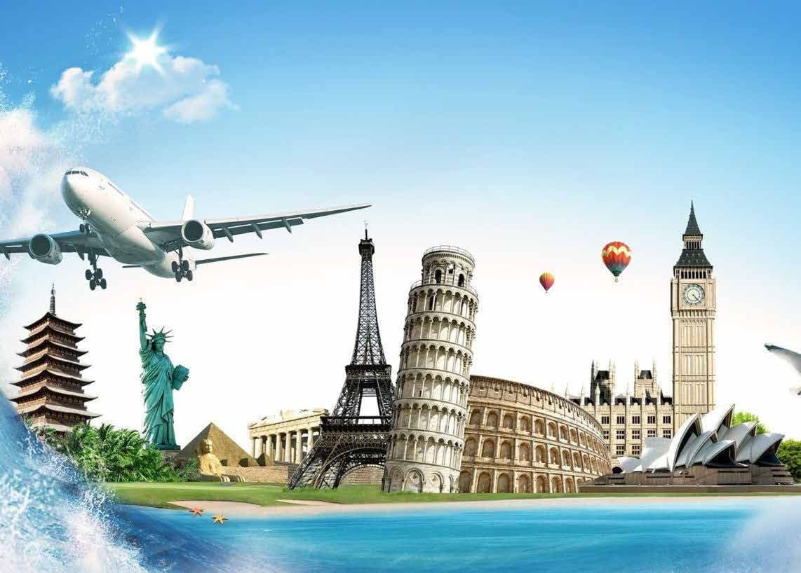 Global study abroad destinations poster